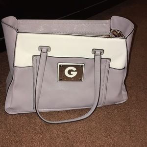 Light purple & white G by Guess Purse